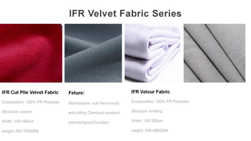 New Type Factory Custom Design Inherently Flame Retardant Polyester Velvor Fabric Velvet for Sofa