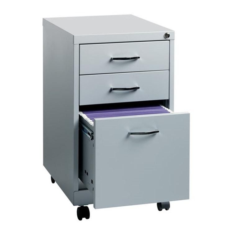 Office Dimensions 19" 3-Drawer Home Office Mobile Pedestal File Cabinet