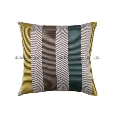 Home Textiles Simple Stripe Jacquard Upholstery Sofa Filler Pillow Almofada