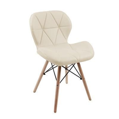 Factory Direct Home Furniture Modern Design Beech Wood Legs Brown Dining Chair