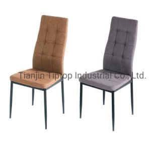 Bazhou Factory Wholesale Home Furniture More Colors Optional Stackable Modern Fabric Dining Chairs