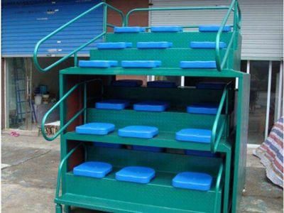 China Wholesale Durable Retractable Bleacher Portable Bleacher Mobile Grandstand