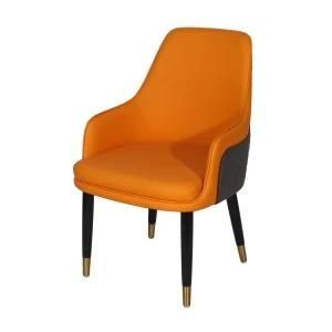 Velvet Fabric Dining Room Chair Gold Chrome Leg Upholstered Leisure Dining Chair