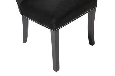 Kvj-Ec10 Black Modern Wooden Simple Dining Room Furniture Side Chair