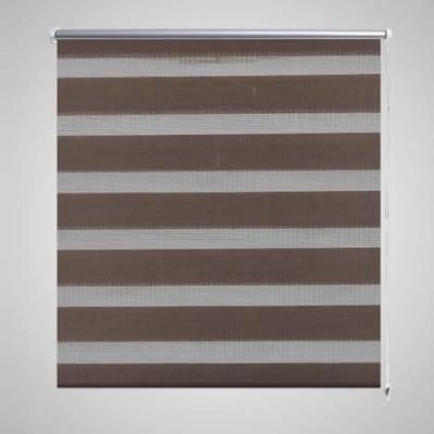 100% Polyester Fabric Manual Blackout Shade Roller Blinds Blackout Zebra Blinds