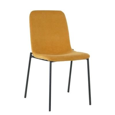 Hot Sale Modern Luxury Home Furniture Yellow Velvet Hotel Event Restaurant Room Dining Chairs