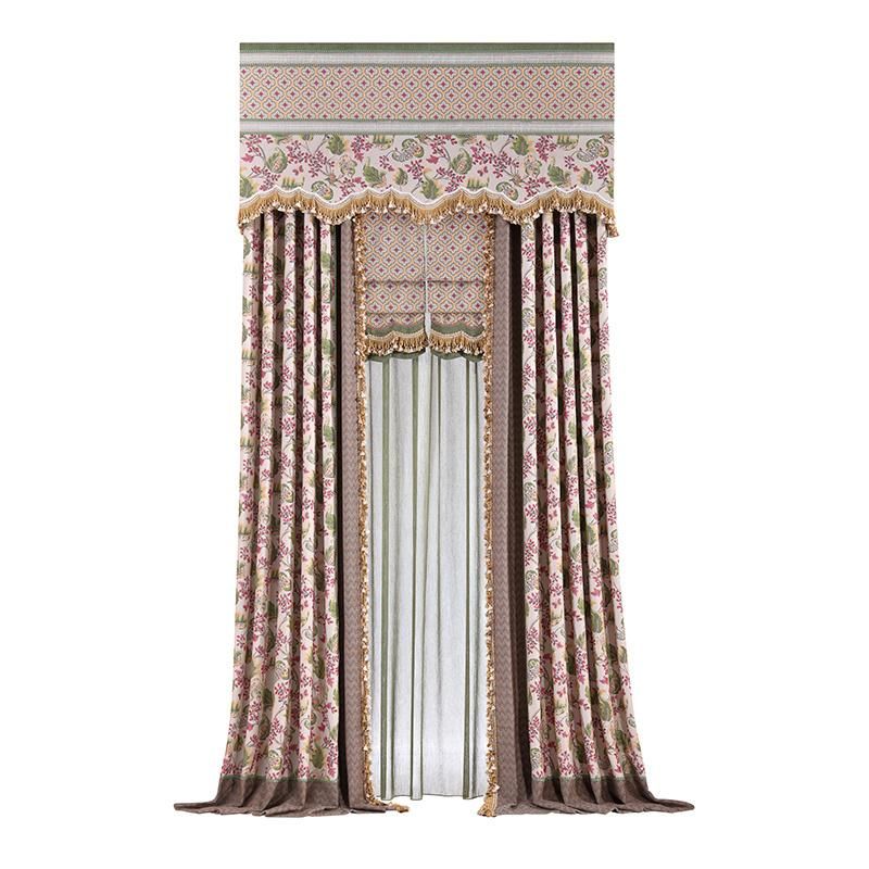 Luxury Curtain Living Room Wholesale High Quality Hotel Villa Apartment Home Velvet Curtain Fabric Ready Made Curtain