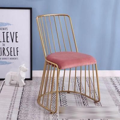 Hotsale New Design Velvet Fabric Upholstered Arm Dining Chair