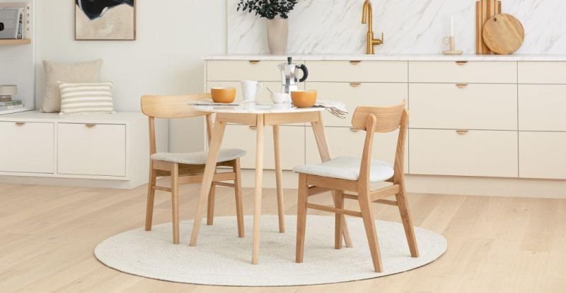 Wholesale Wooden Dining Chair Solid Wood with Fabric Chair for Coffee Shop Solid Wooden Dining Room Furniture Leather Dining Chairs Hotel Lounge Chair