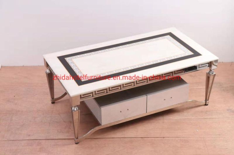 Natural Stone Marble Furniture Coffee Table for Hotel and Restaurant Supplies