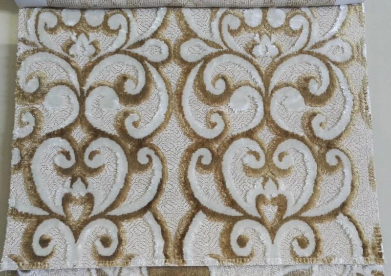 Hotel Textiles Wholesale Cut Velvet Upholstery Cushion Almohada Fabric