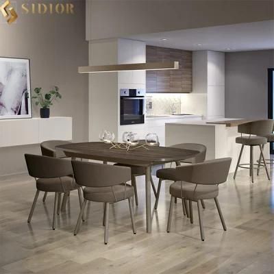 Length Ultra Modern Dining Chairs with Metal Legs for Restaurant