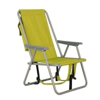 600d Fabric Camping Folding Chair Leisure Beach Make up Chair with Armrest