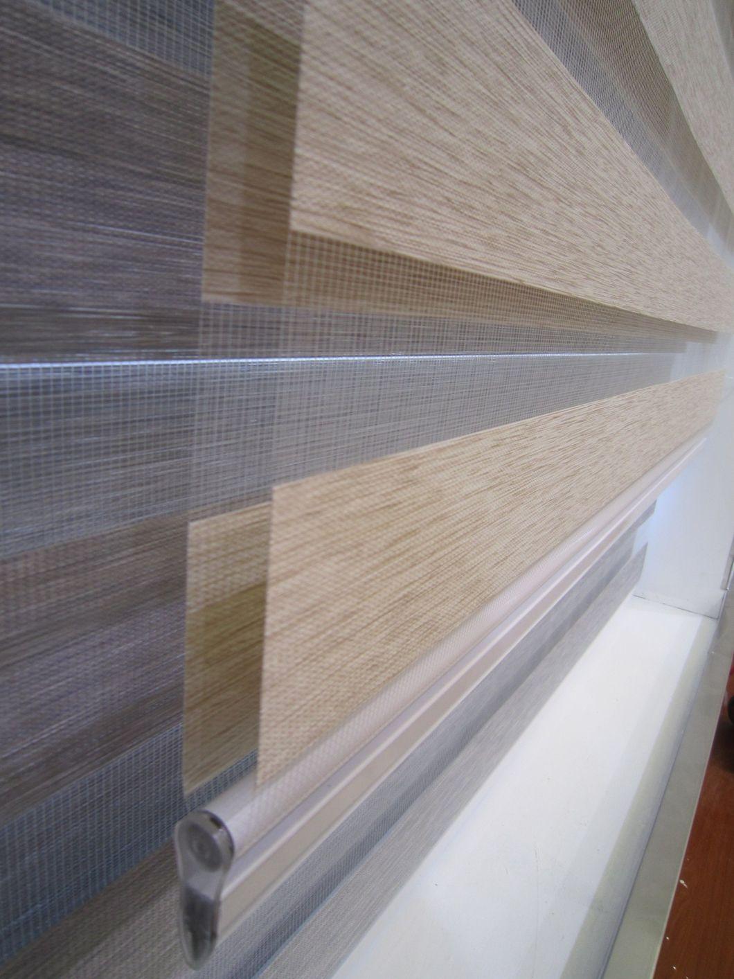 Zebra Blinds/Day Night Roller Blinds/Double Roller Blinds/Home Window Decorate Waterproof Window Blackout Roller Blinds/PVC Coated Blinds/White Coating Shade