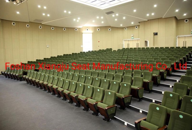 Simple Design Metal Base Theater Cinema Seat Auditorium Chairs with Writing Pad