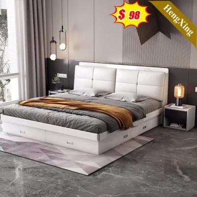 Wholesale Elegant Modern Bedroom Sets Furniture Wooden Sofa Wall Storage King Size Bed