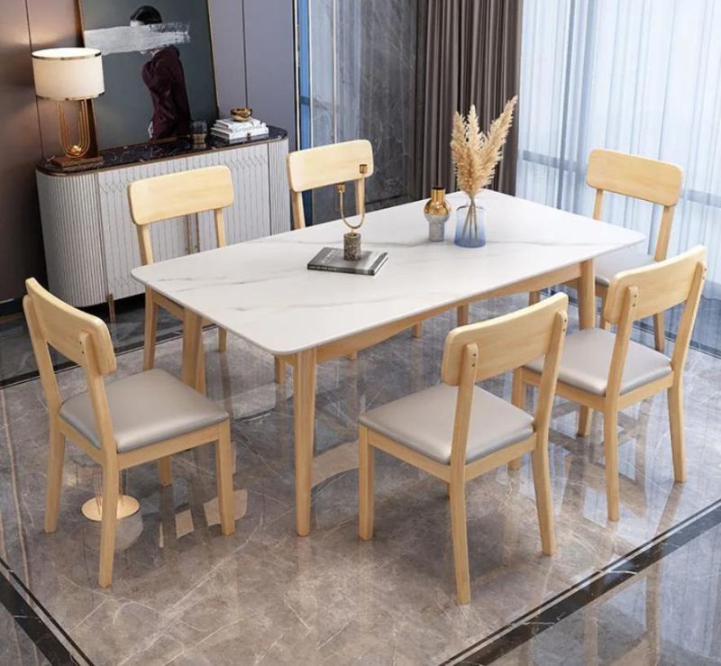 Resteraunt Furniture Oak Wood Chair Oak Wooden Frame Natural Color Fabric Cushion and Rattan Back Chair Coffee Shop Hotel Banquet Wedding Chairs Dining Chair