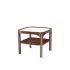 Zhida Wholesale High Quality Home Living Room Furniture Table Wooden Square Wood Cube Double Two Layers Coffee Table