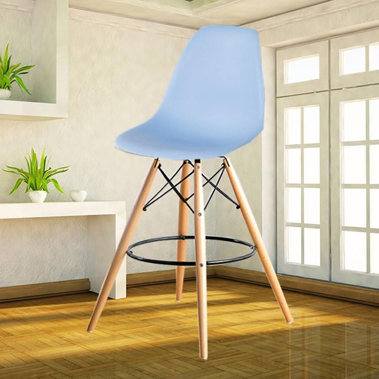 Chaise Barber Solid Wood Leg Modern Bar Dining Chair Dsw Bar Stool Modern for Sale