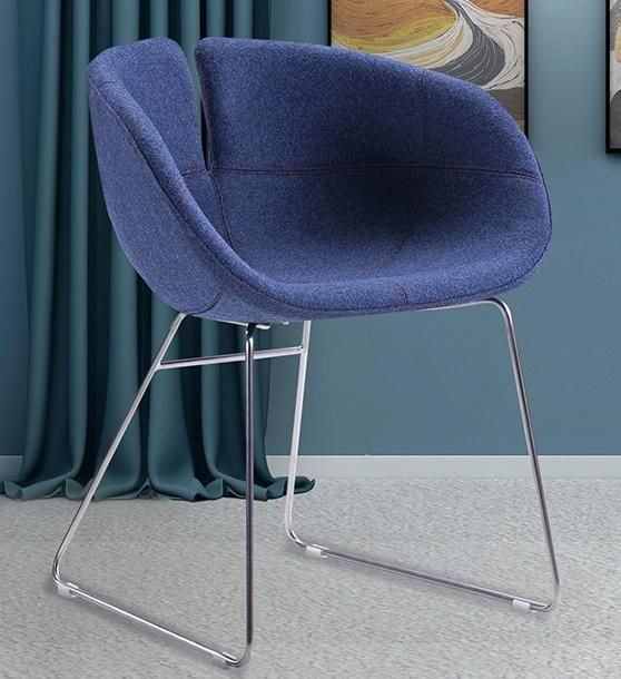 Stainless Steel Simple Style Moulded Foam Fabric Study Chair