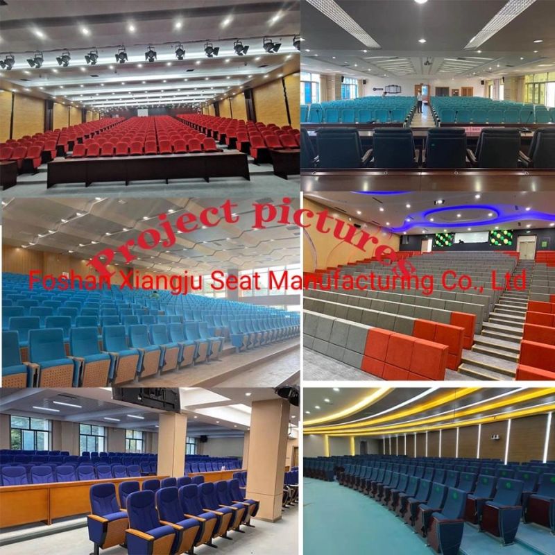Luxury Wooden Lecture Hall Chairs and Auditorium Chair for VIP Stadium