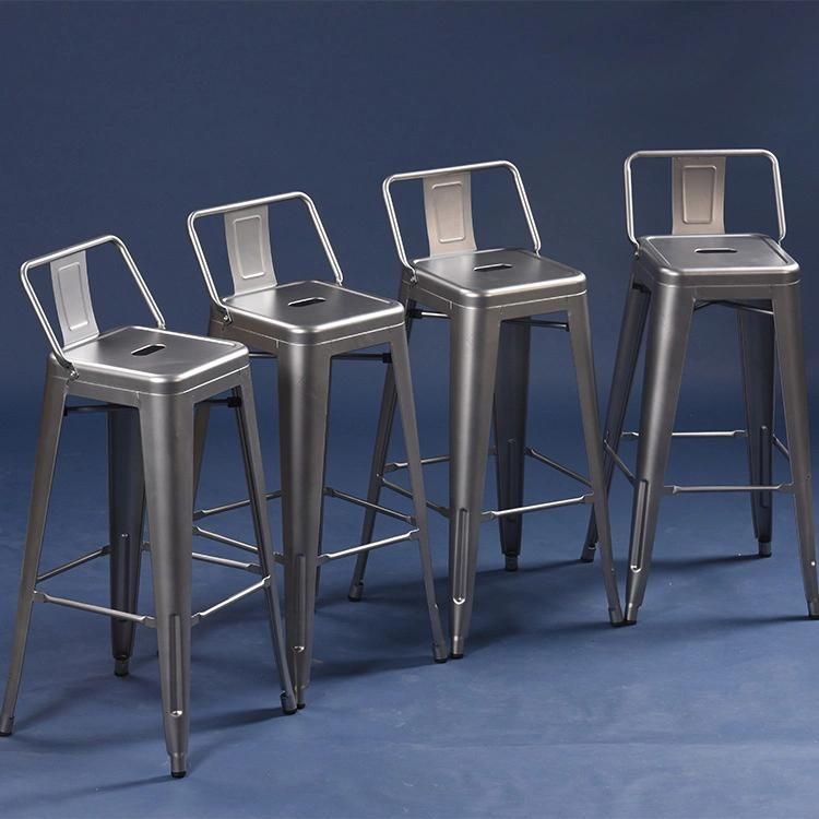 Cadeira De Bar Home Iron Bar Chairs Industrial Low Back Tolix Metal Bar Counter Stool