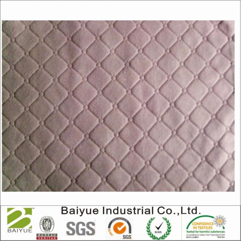 100% Polyester Ultrasonic Quilting Linen Like Fabric for Sofa