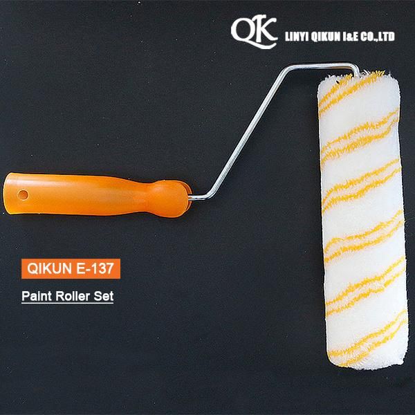 E-135 Hardware Decorate Paint Hardware Hand Tools Acrylic Polyester Mixed Yellow Double Strips Fabric Paint Roller Brush