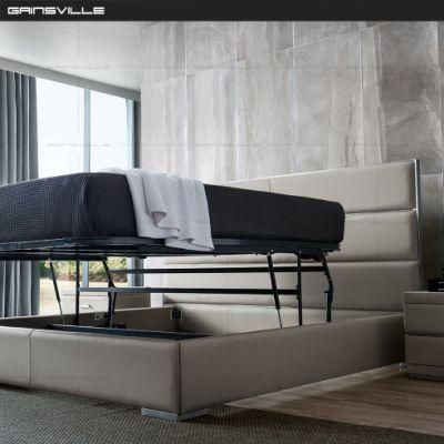 2020 Ciff Simple Style Luxury Bedroom Furniture Queen Size Grey Color Soft Bed Gc1731