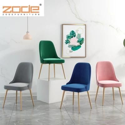 Zode MID-Century Grey Fabric Upholstered Slope Leg Dining Chair