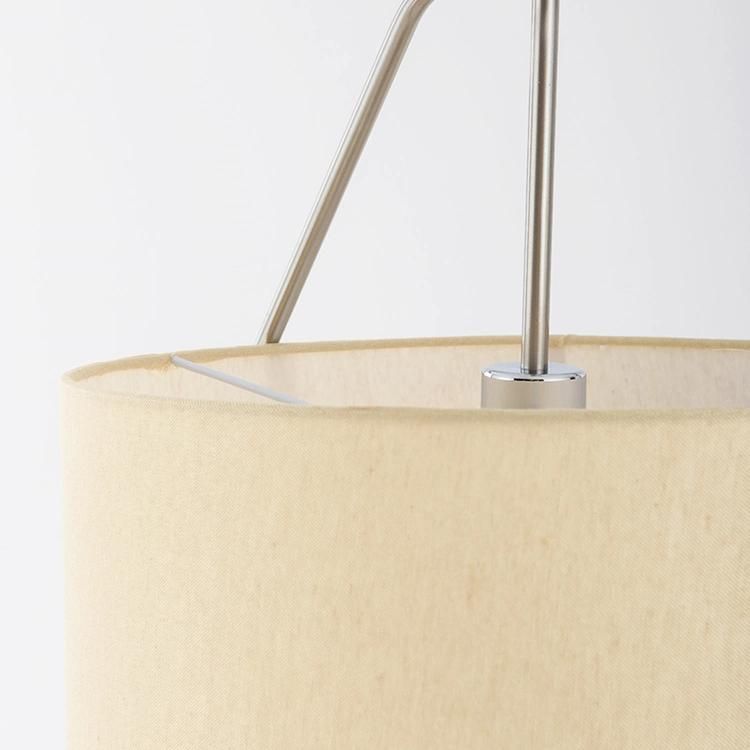 Modern Metal Floor Lamp Modern E27 Floor Lamps Standing Simple Fabric Shade Standing Lamp (WH-MFL-74)