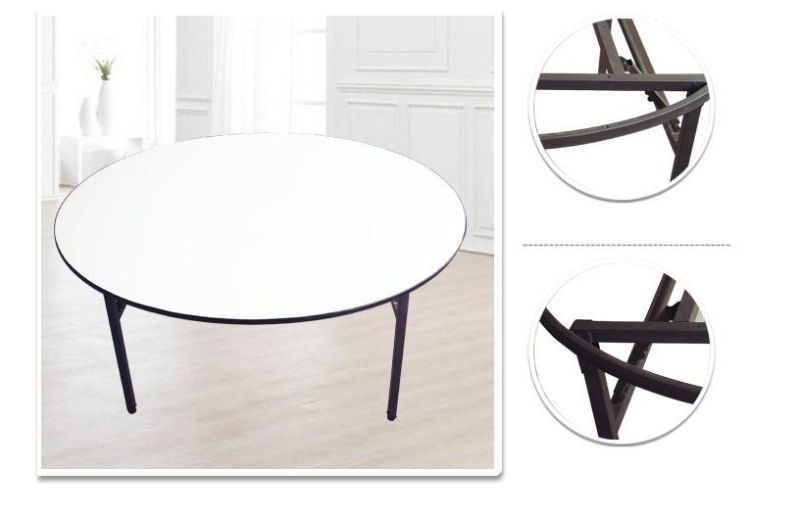 Home Furniture Hotel Dining Restaurant Round Outdoor Folding Table