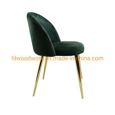 Modern Design Simple Style PVC Cushion Metal Leg Dining Chair for Home, Cafe Shop, Hotel, Resteraunt, School, Meeting Room Dining Chair