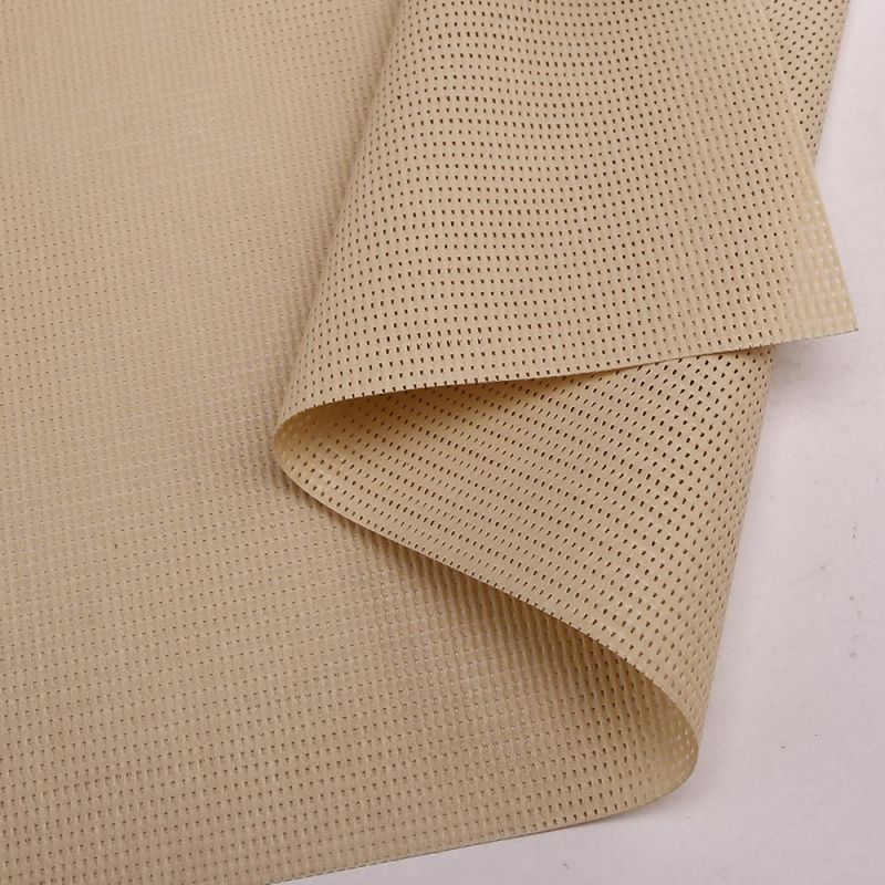 Beige Sunscreen Mesh Fabric for Window Curtain Roller Blind