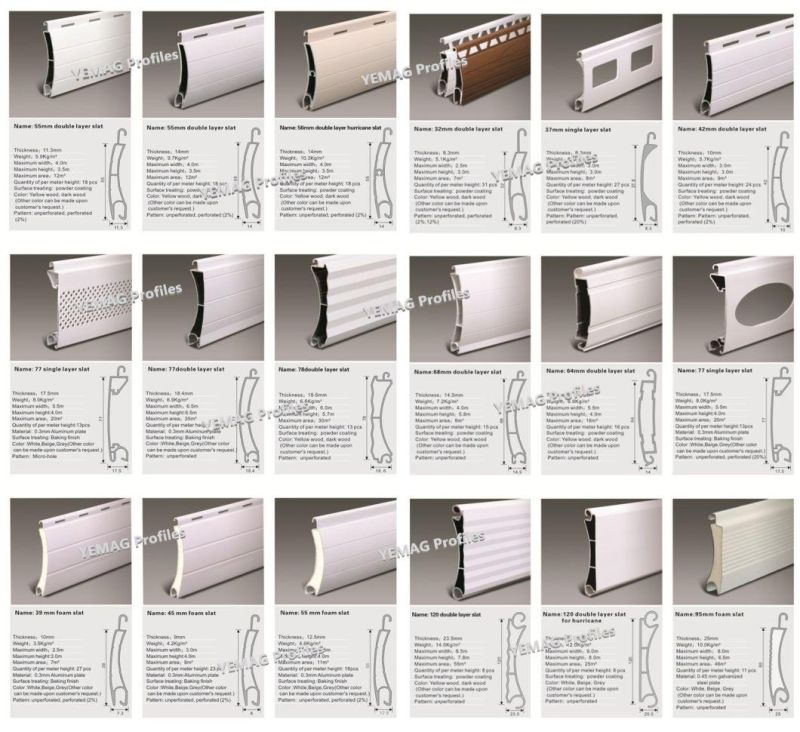 External Decorative Aluminium Vertical Blinds / Roller Shutters Roller Blinds for Home