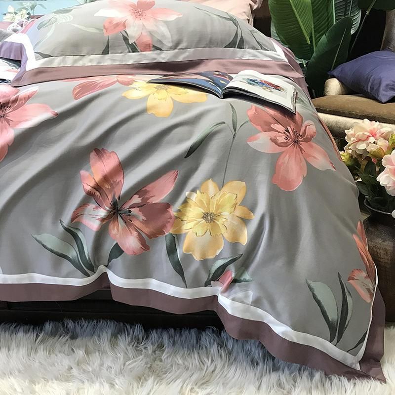 Luxury Cheap Price Bedding Cotton Fabric Comfortable for King Bed Duvet Cover Digital Printing