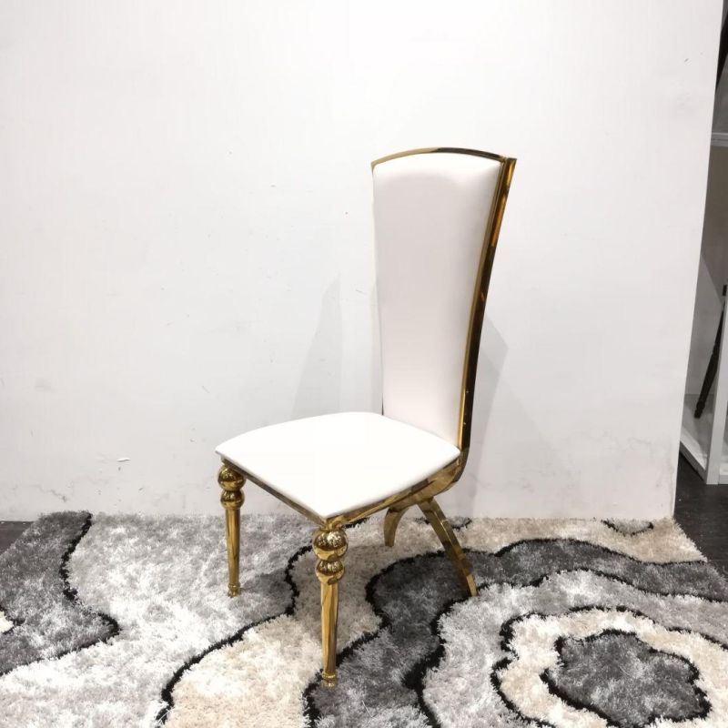 Foshan Factory Wholesale Gold Banquet Dining Chair for Sale