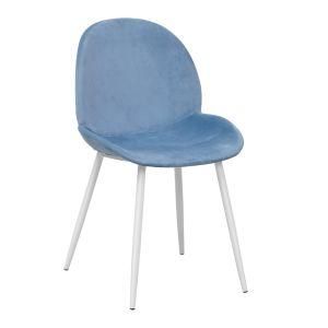 Indoor Chairs PP Shell with Fabric and Metal Powder Coating Legs Dining Chairs