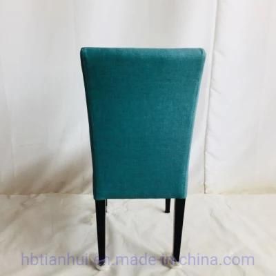 Blue Fabric Cover Hotel Dining Room Ceremony Kitchen Bar Dining Chair