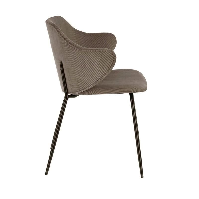 Modern Home Kitchcen Furniture Fabric Seat Dining Chair