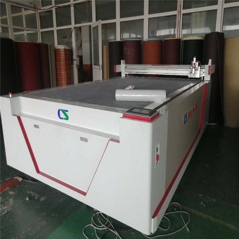 China Jinan CNC Oscillating Tangential Knife Cutting Machine Plotter with Textile Fabric Cloth Machine