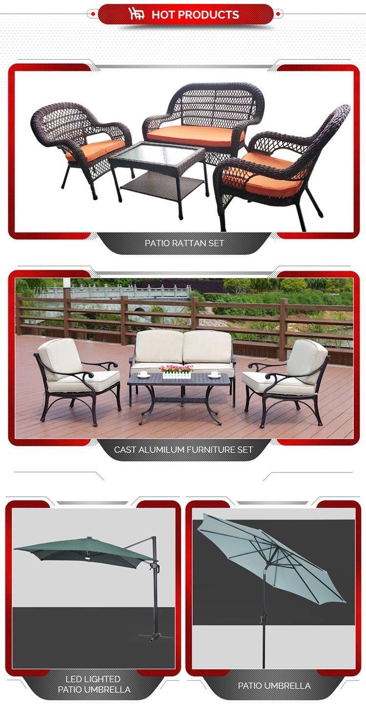 High Quality High Back Teslin Fabric Iron Frame Garden Chair Foldable