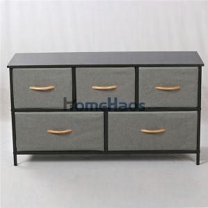 Customized Drawer Chest Material for Wooden and Oxford Good for Living Room Cabinets