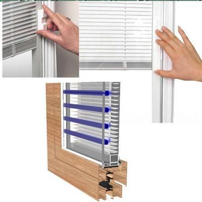 Cordless Window Aluminium Venetian Mini Blinds (Window curtains)