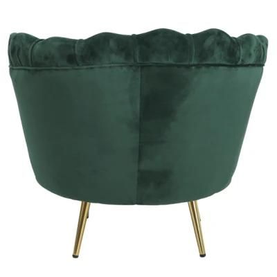 Wholesale Nordic Velvet Modern Dining Chair Metal Leg Golden Dining Chair