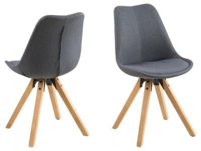 European Design Dining Room Furniture Ergonomic Blue Steel Leg Dining Chair