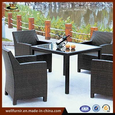 Well Furnir Patio 4PCS Rattan Garden High Quality Chairs with Table (WF-213)