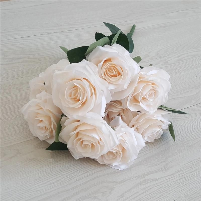 Silk Fabric Flower Bouquet Artificial Rose Flower