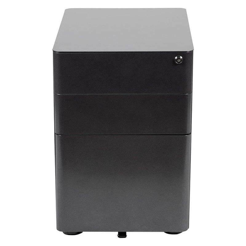 3 Drawer Black Mobile Cabinet Mail Box File Cabinet Express Delivery