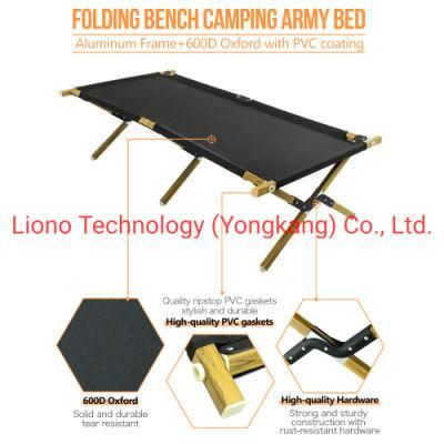 Big Size Camping Folding Army Bed